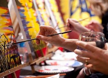 Sip & Paint. 2h Fun With Art, Music, Unlimited Snacks & Wine