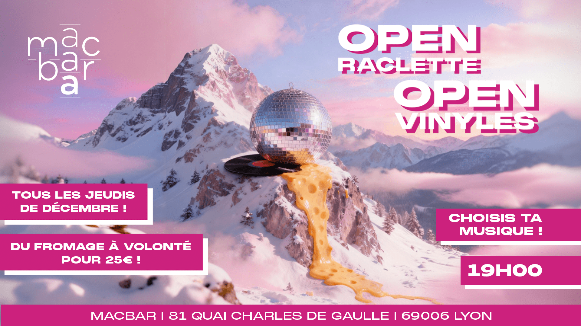 Open Raclette, Open Vinyles !
