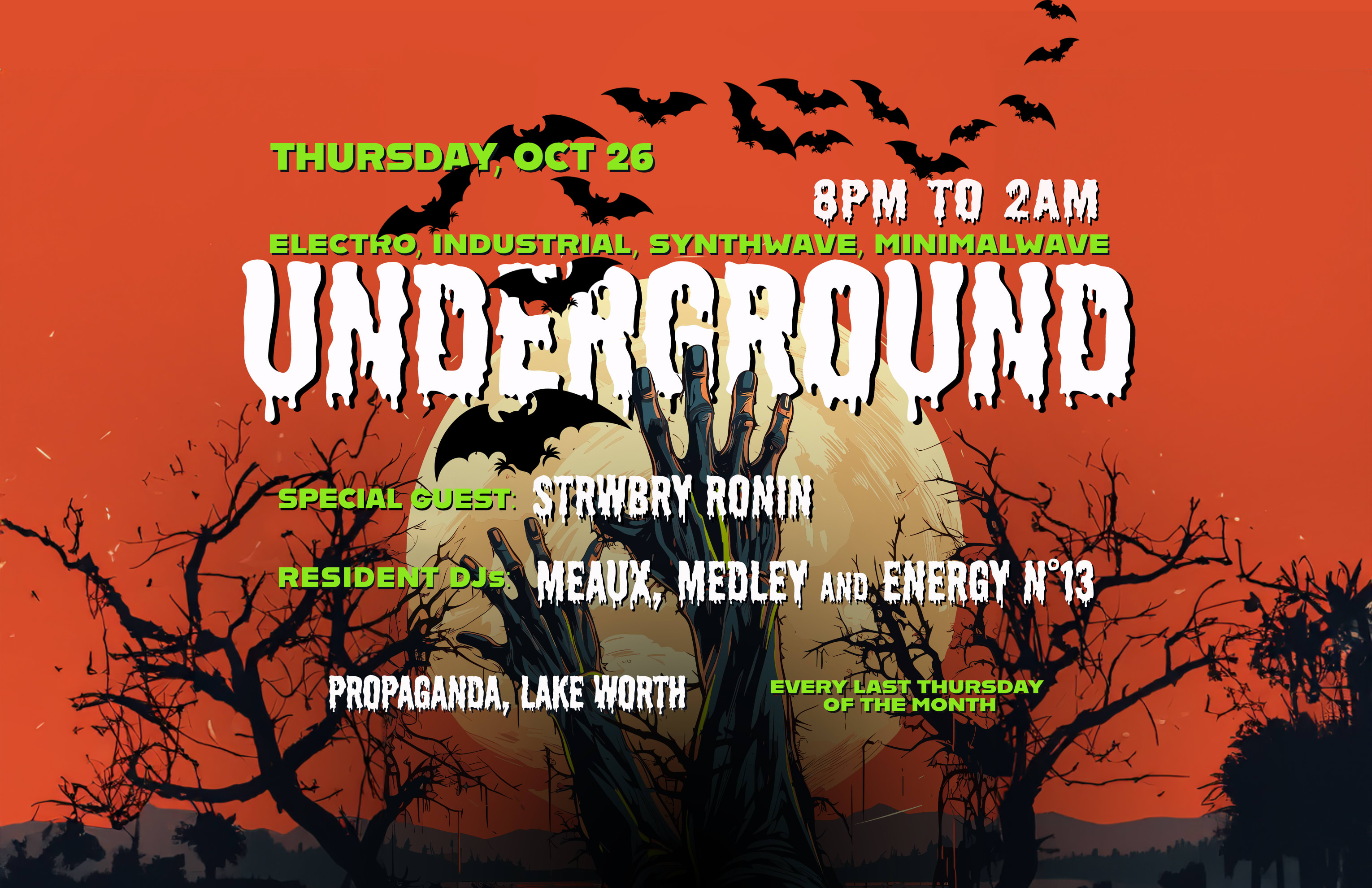 Underground, A Night Of Electro, Indus, Synth & Minimal Wave