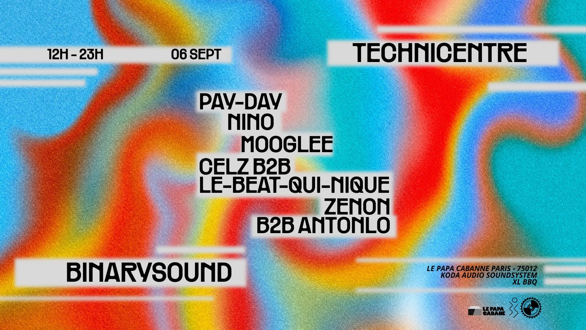 Open Air : Binarysound X Technicentre @Le Papa Cabane