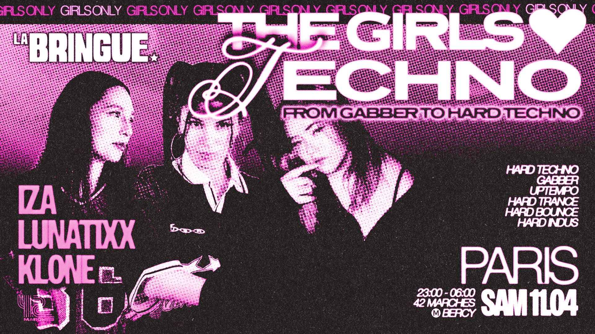 La Bringue - Paris - The Girls Love Techno