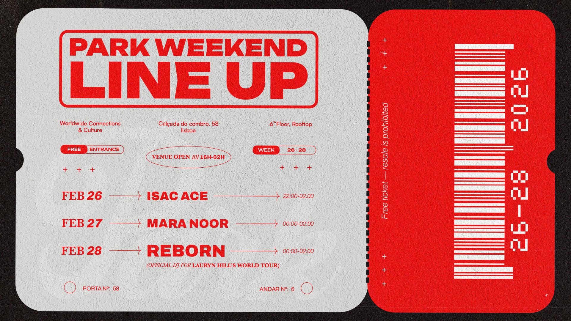 Park Weekend: @Feb 26-28