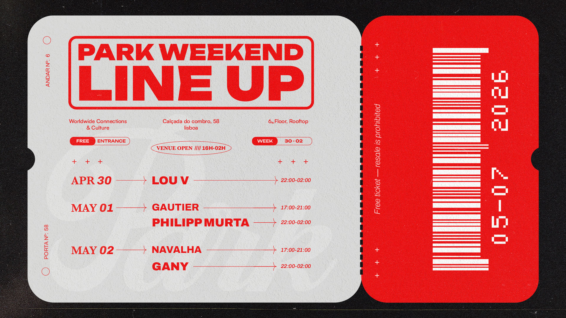 Park Weekend @Apr 30 - May 02