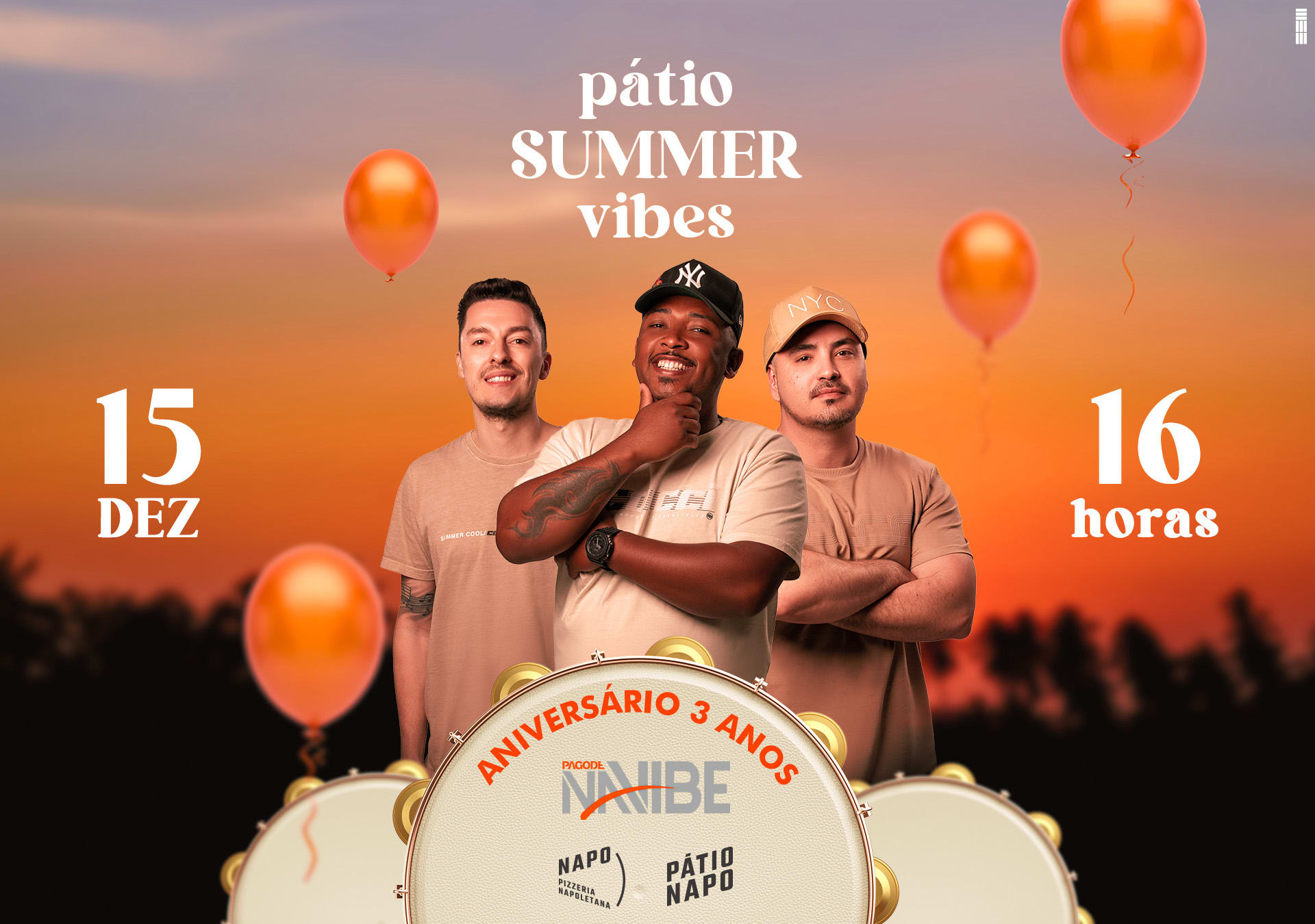 Pátio Summer Vibes - (3 Anos Na Vibe)