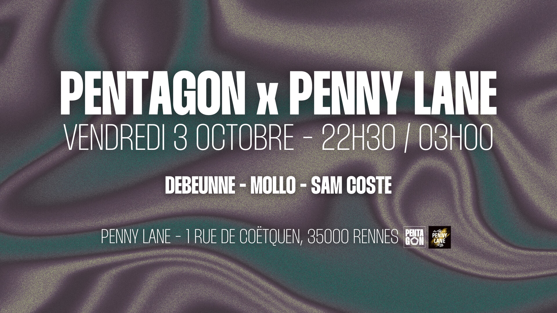 Pentagon X Penny Lane : Debeunne, Mollo, Sam Coste