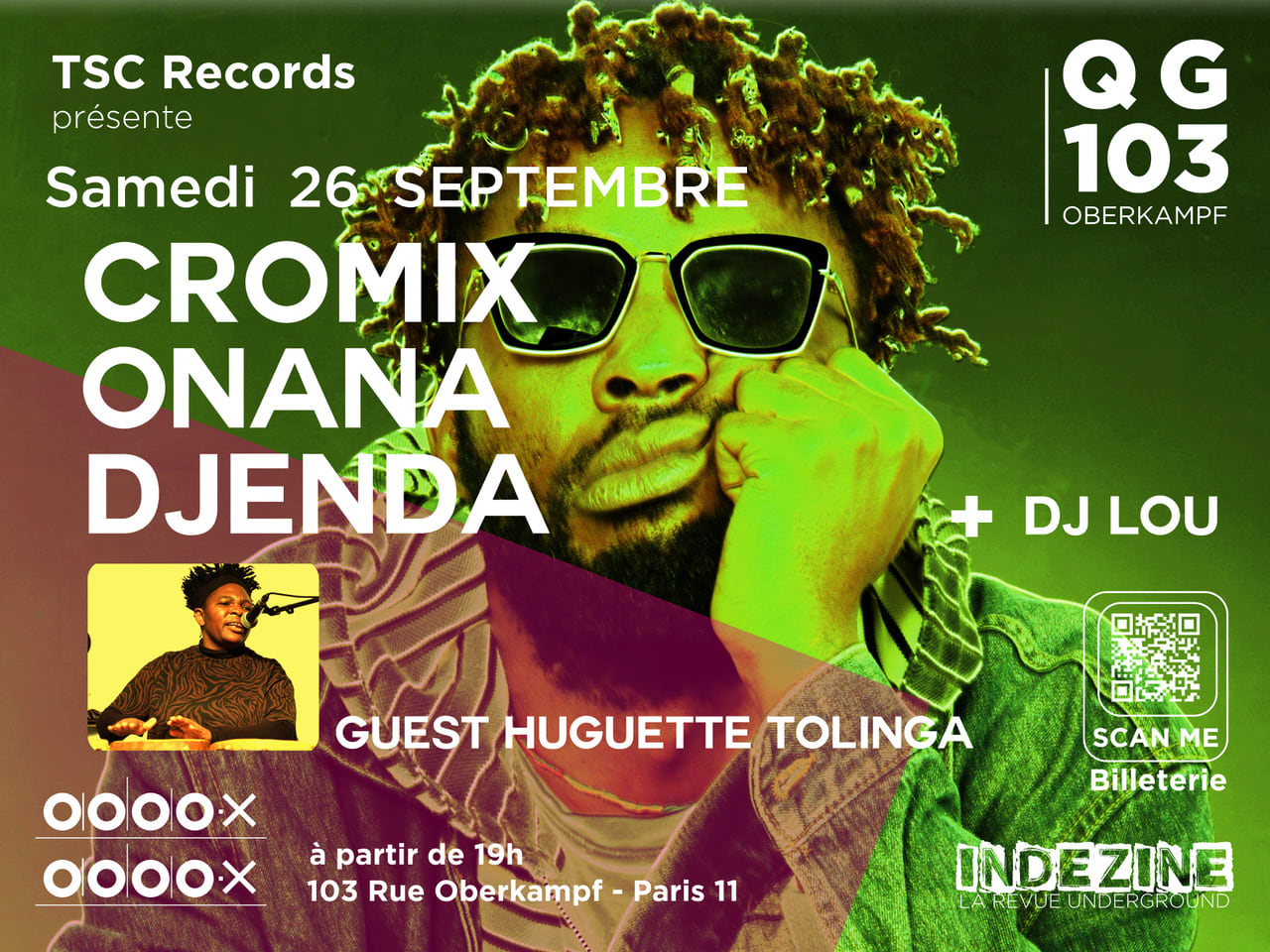 Cromix Onana Djenda + Huguette Tolinga + Dj Guest
