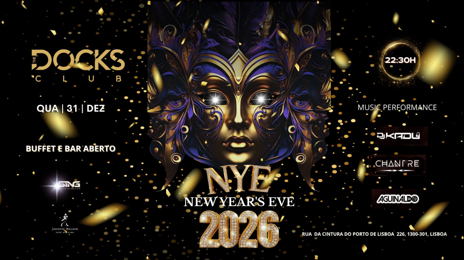 New Year Eves | Réveillon - The Docks Club