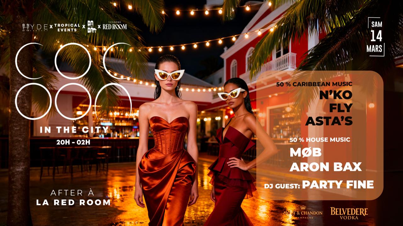 Cocoon In The City : 50% House Music & 50% Caribbean Music