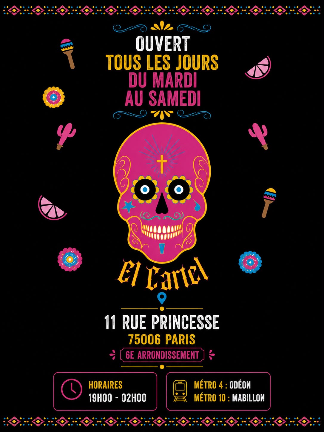 El Cartel - Bar Latino - Vendredi 11 Septembre 2026