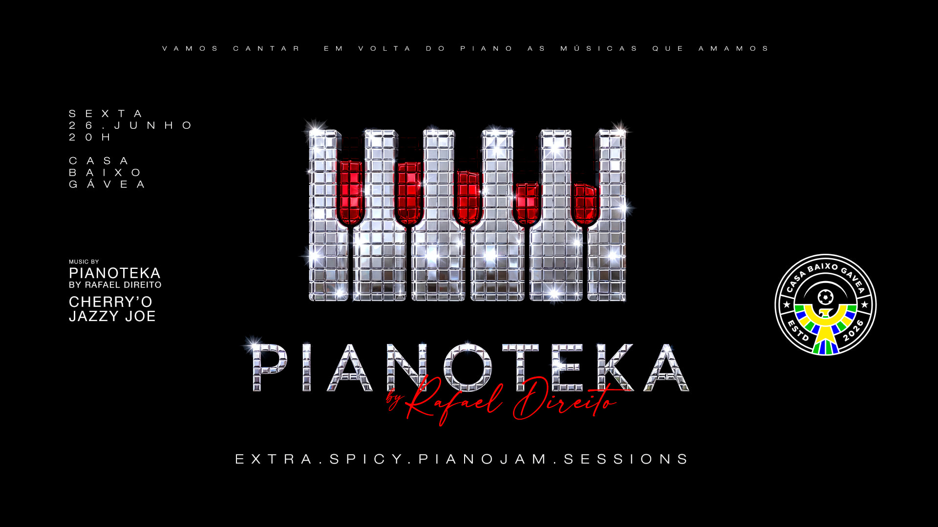26/06 | Pianoteka | Casa Baixo Gávea
