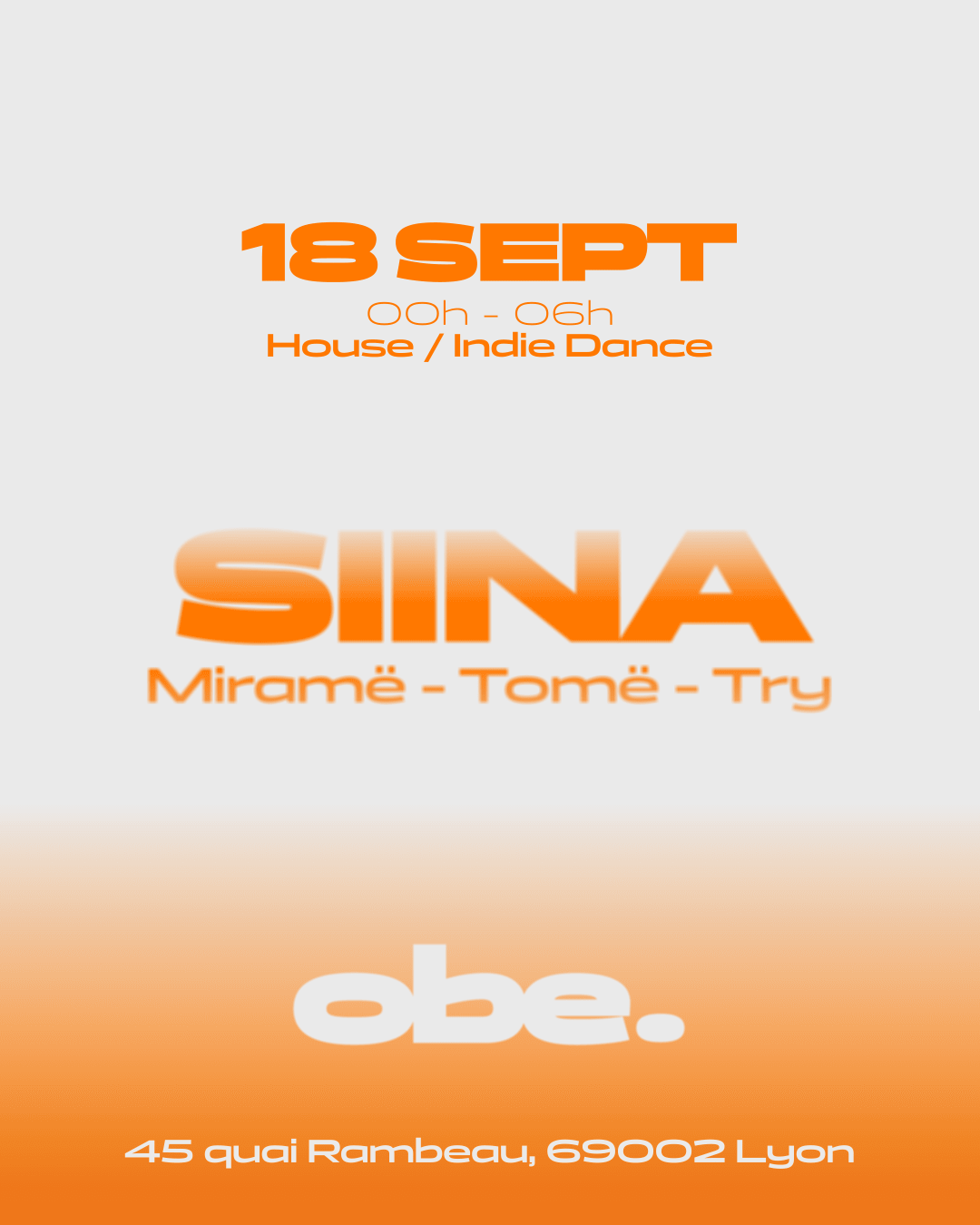 Obe. - Siina, Miramë, Try, Tomë