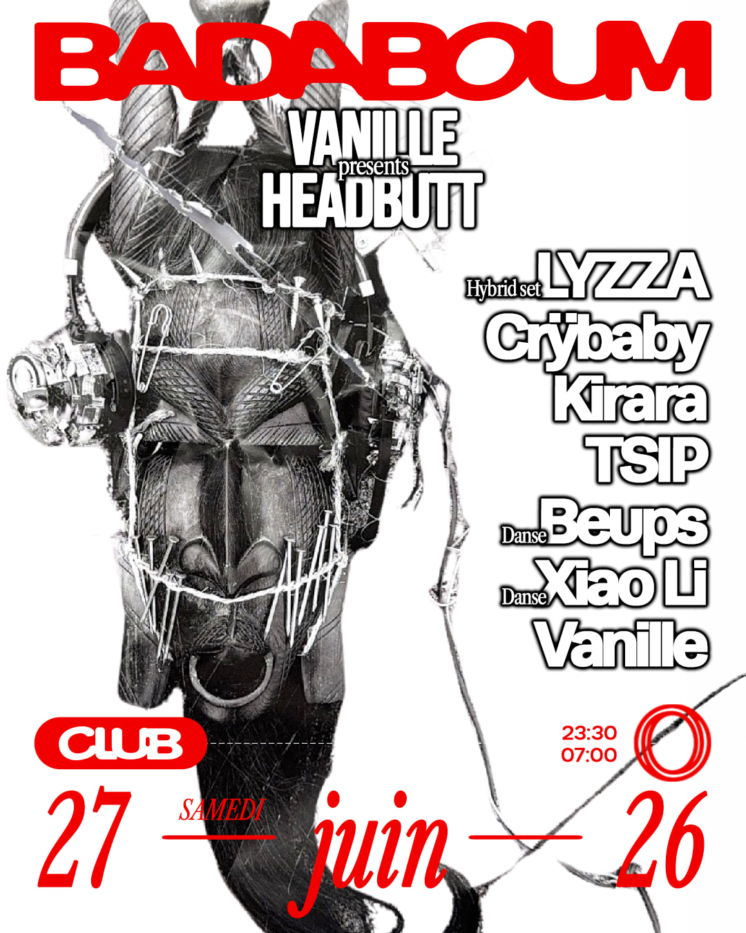Club — Vanille Presents Headbutt: Lyzza, Kirara And More