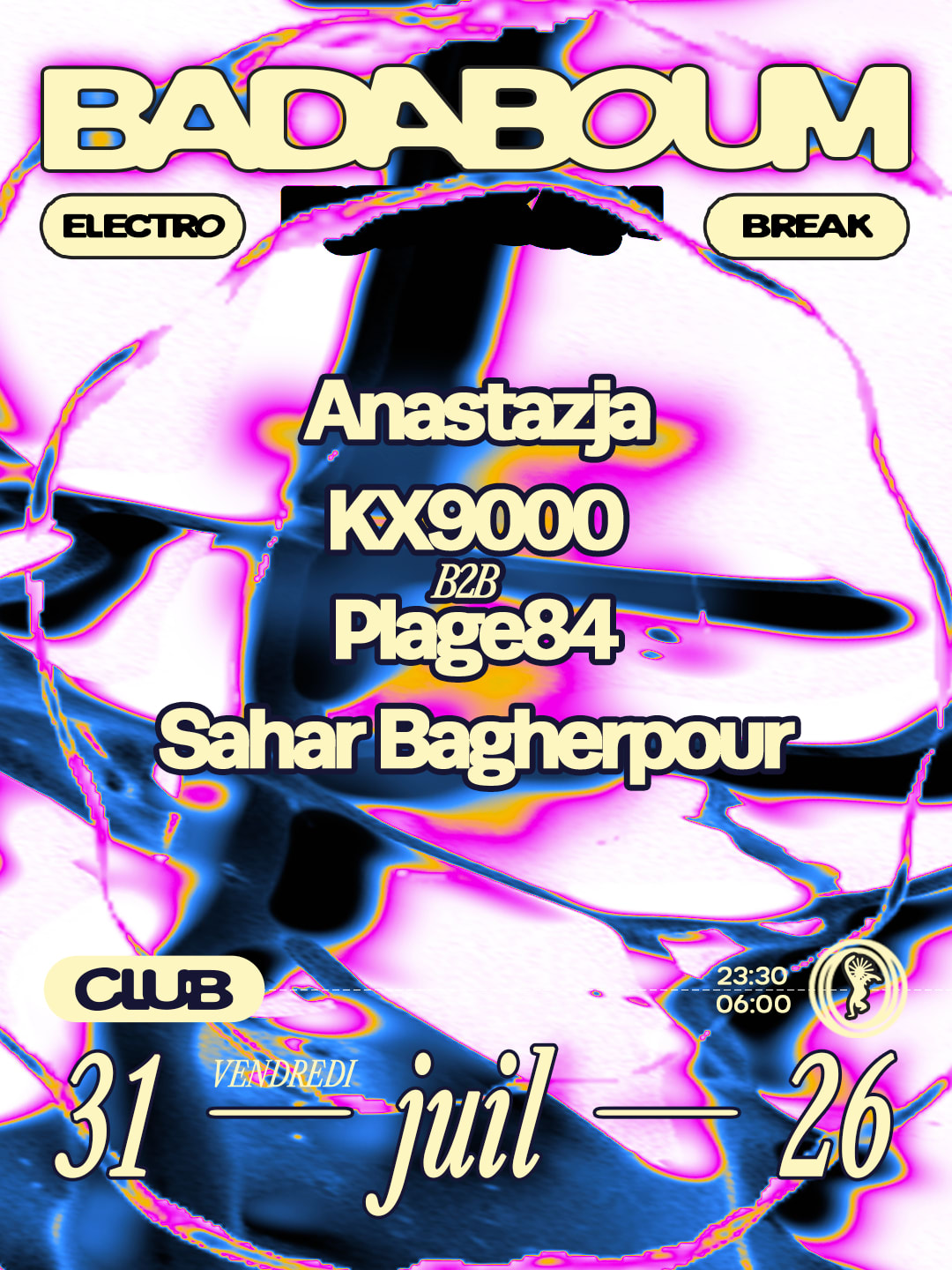Club — Anastazja, Kx9000, Plage84, Sahar Bagherpour