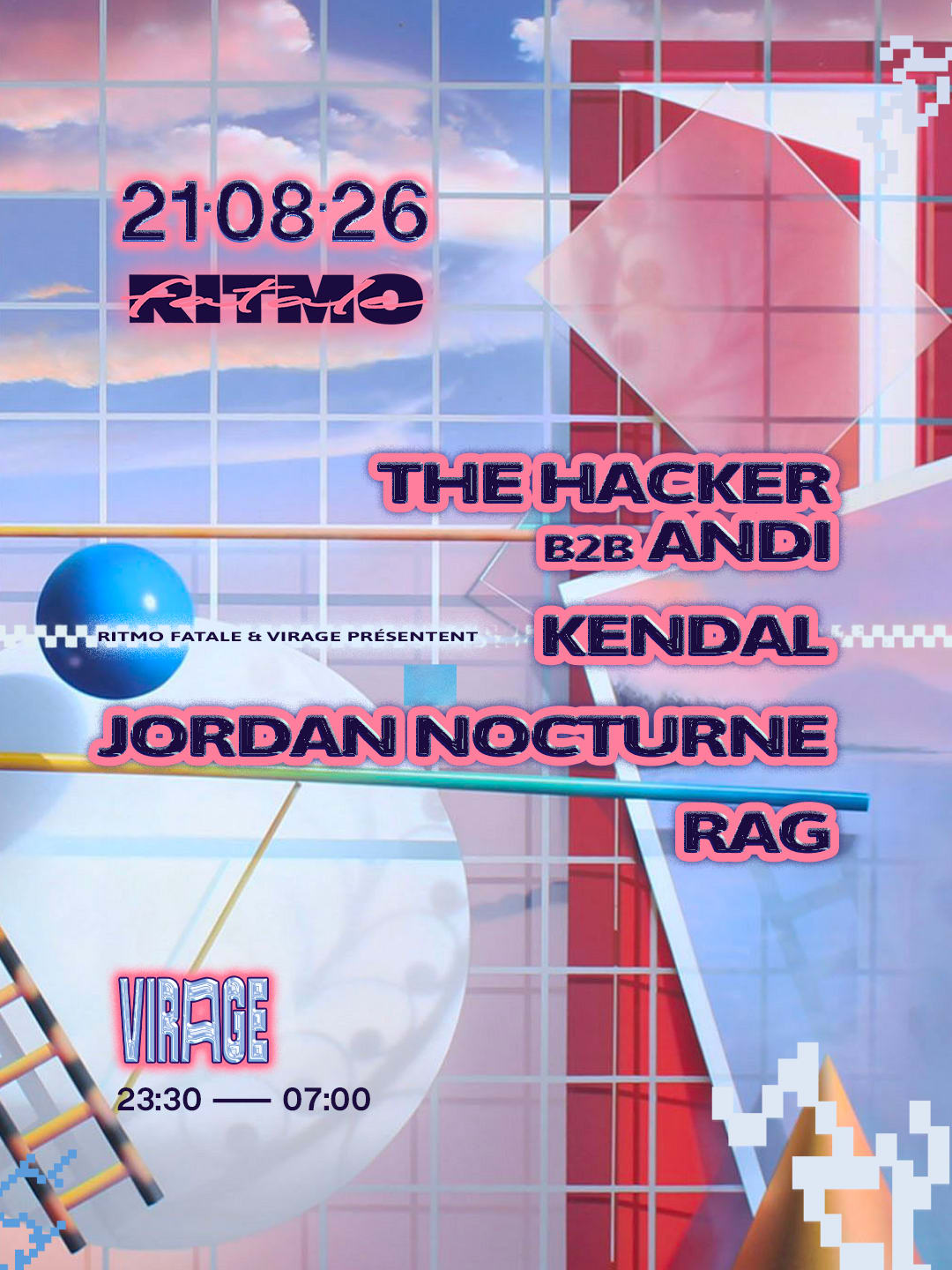 Ritmo Fatale: The Hacker, Andi, Kendal, Jordan Nocturne, Rag