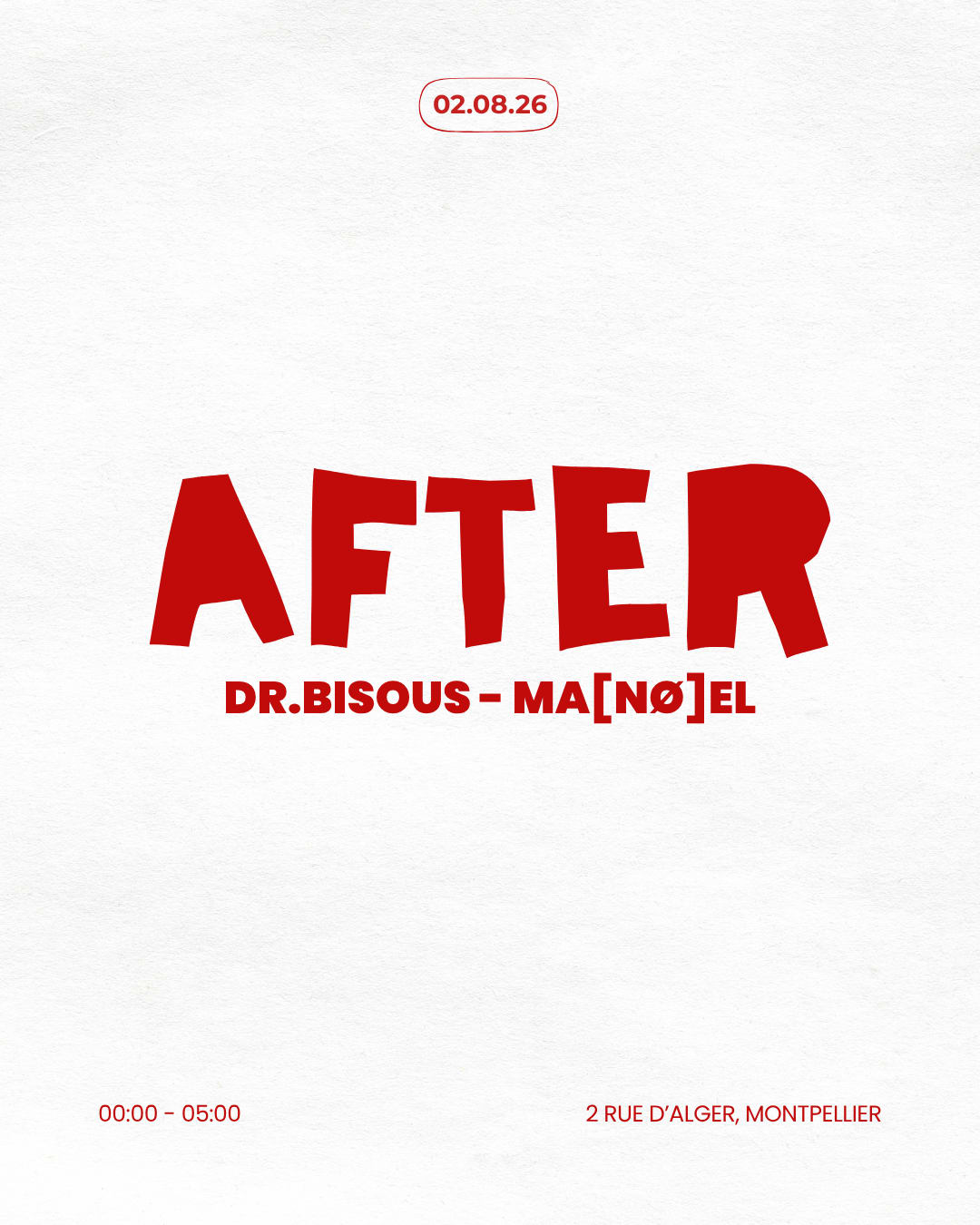 Boum Boum : After (Entrée Gratuite)