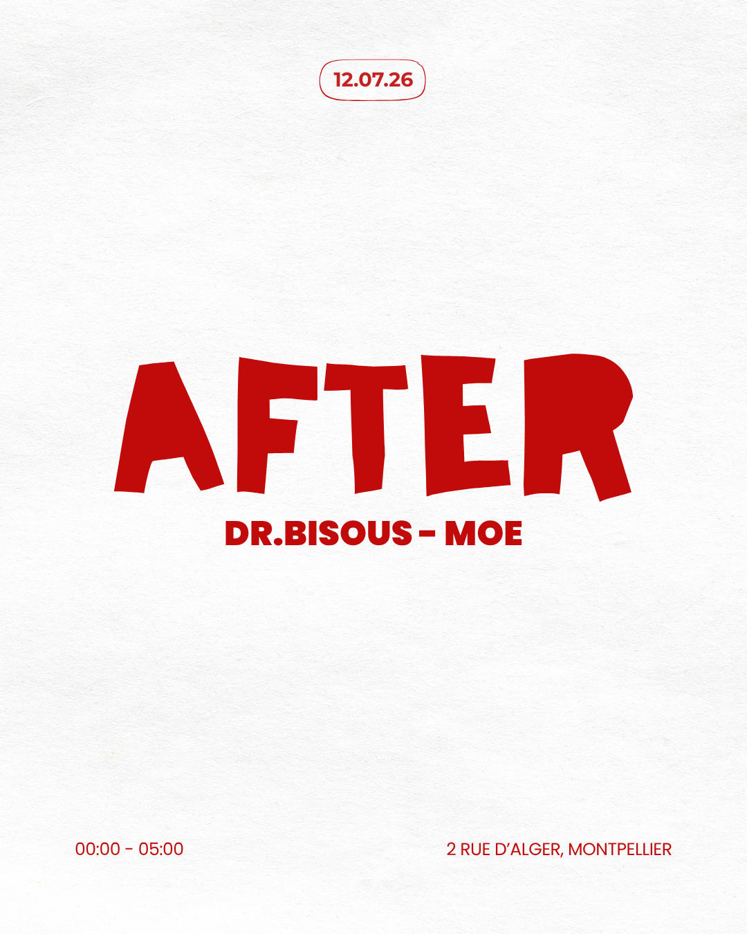 Boum Boum : After (Entrée Gratuite)