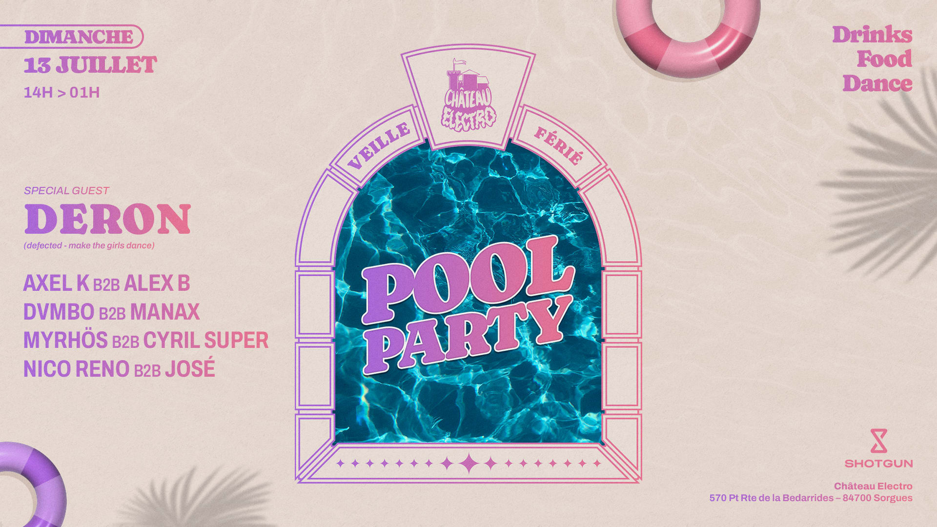 Château Électro - Pool Party