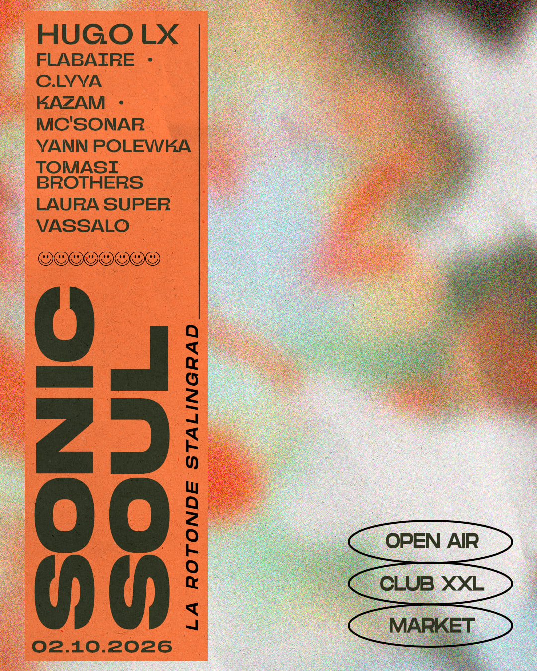 Sonic Soul · Open Air & Club: Hugo LX, Kazam, C.Lyya & More