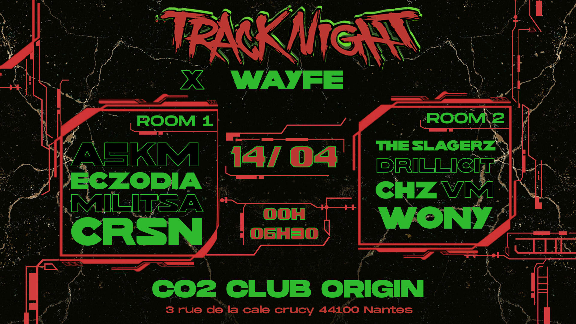 Track'night W/ A5km . Eczodia . Militsa . Crsn & More