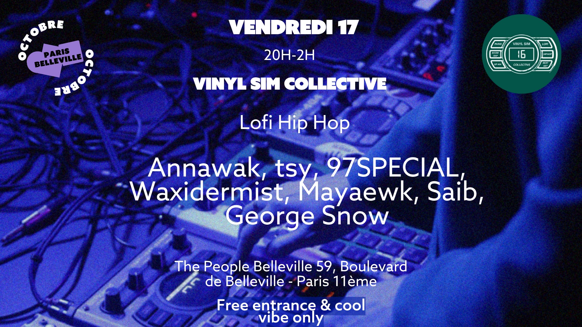 Lofi Hip Hop Party Avec Vynil Sim Collective (Sp404 Live)