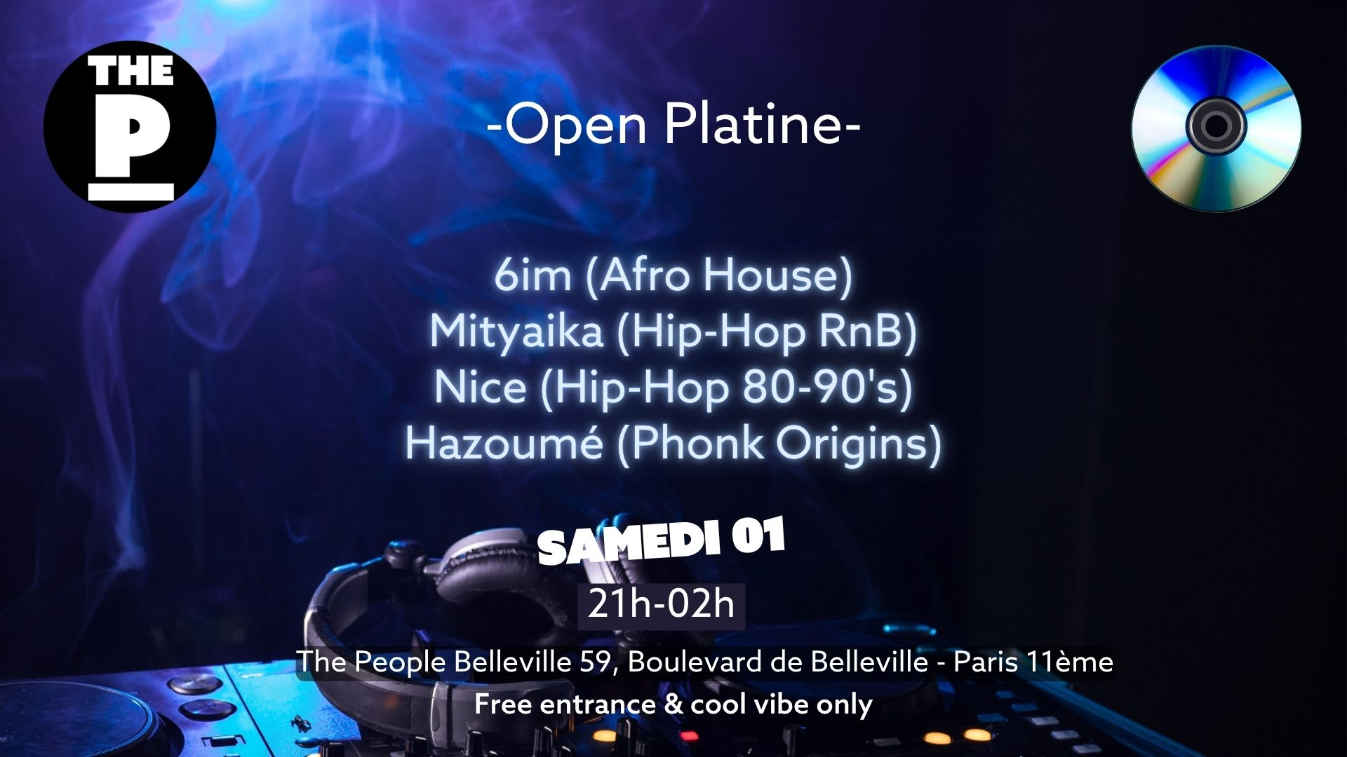 Open Platine Avec 6im, Mityaika, Nice Et Hazoumé