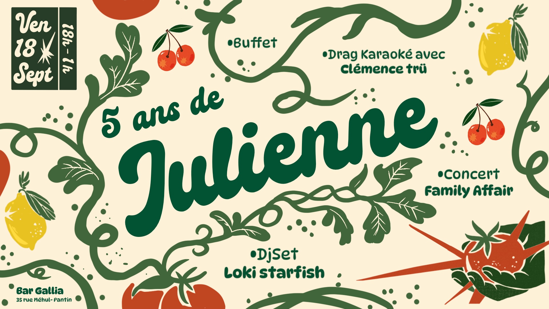 L'épicerie Julienne Fête Ses 5 Ans Au Bar Gallia