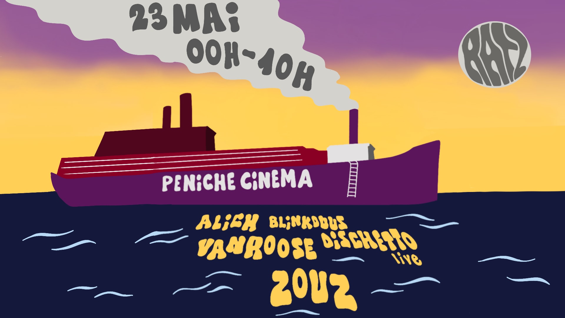 Les Ratz Invitent Alich, Blinkduus & Vanroose À La Péniche