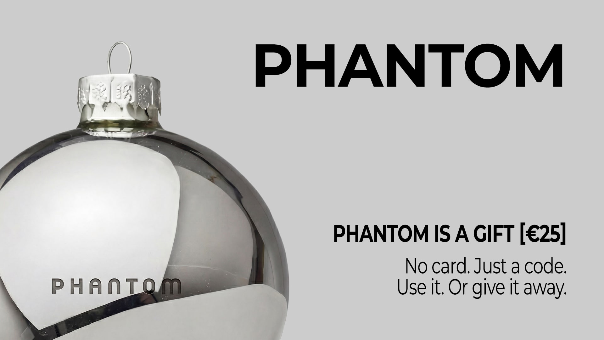Phantom Is A Gift Card