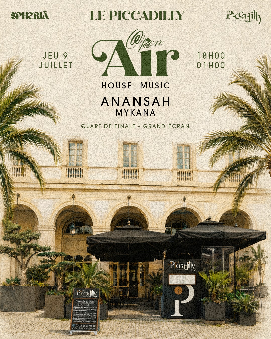 Quart De Finale - Open Air House Jeudi 09 Juillet