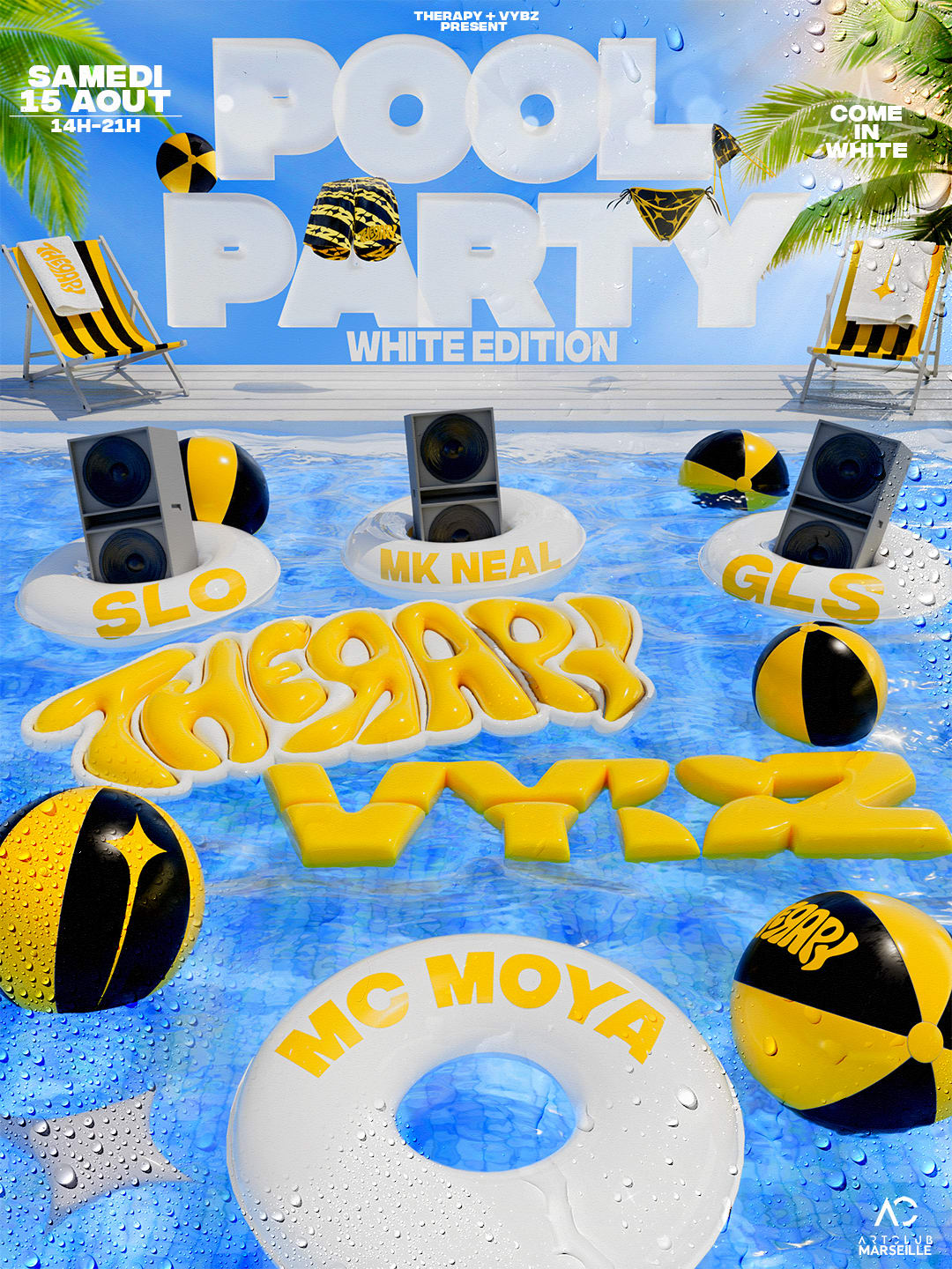 Vybz X Therapy : Pool Party White Edition