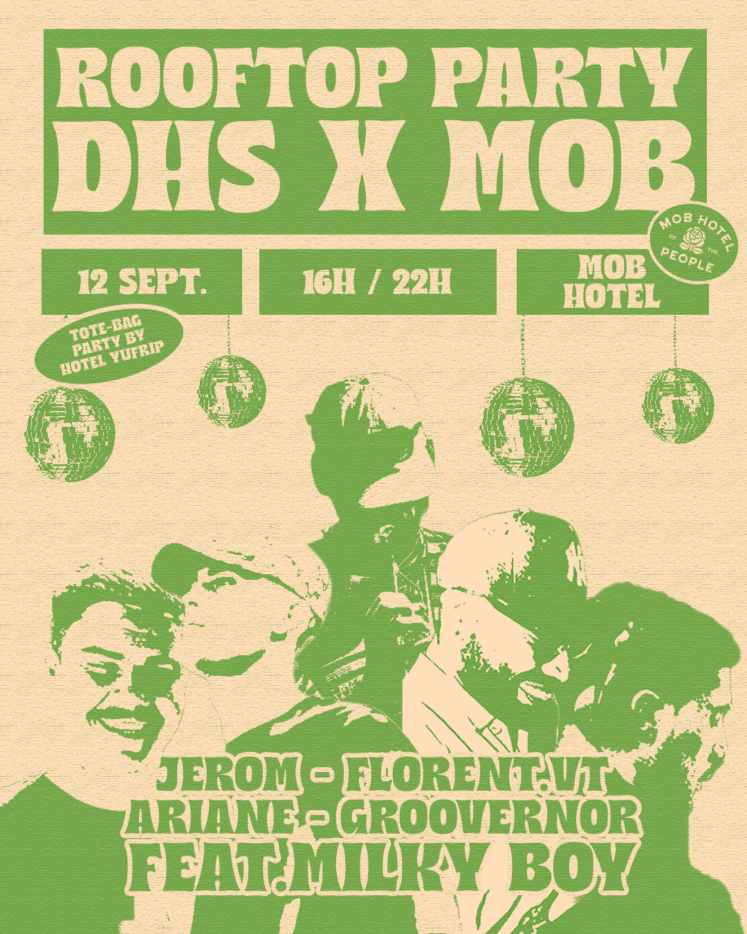 Rooftop Party : Dhs X Mob Hôtel X Yufrip