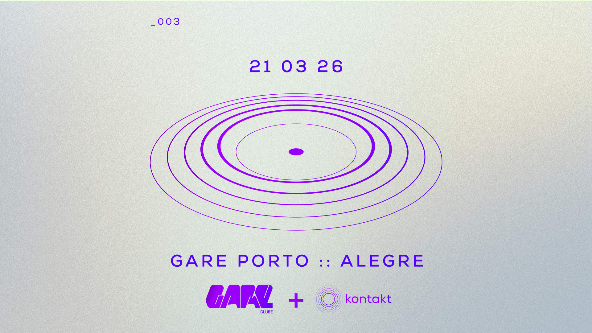 Kontakt 003 - Gare Porto :: Alegre