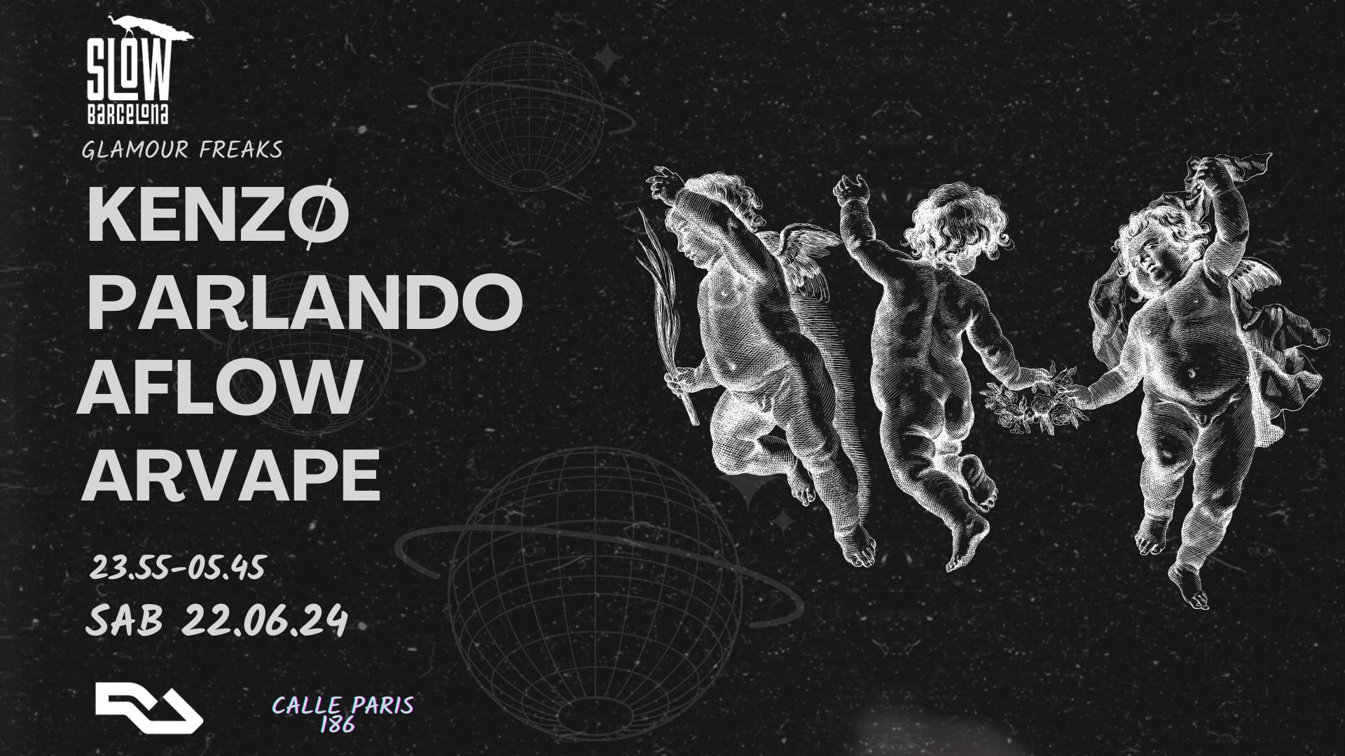 Glamour Freaks Pres Parlando + Kenzø + Aflow + Arvape