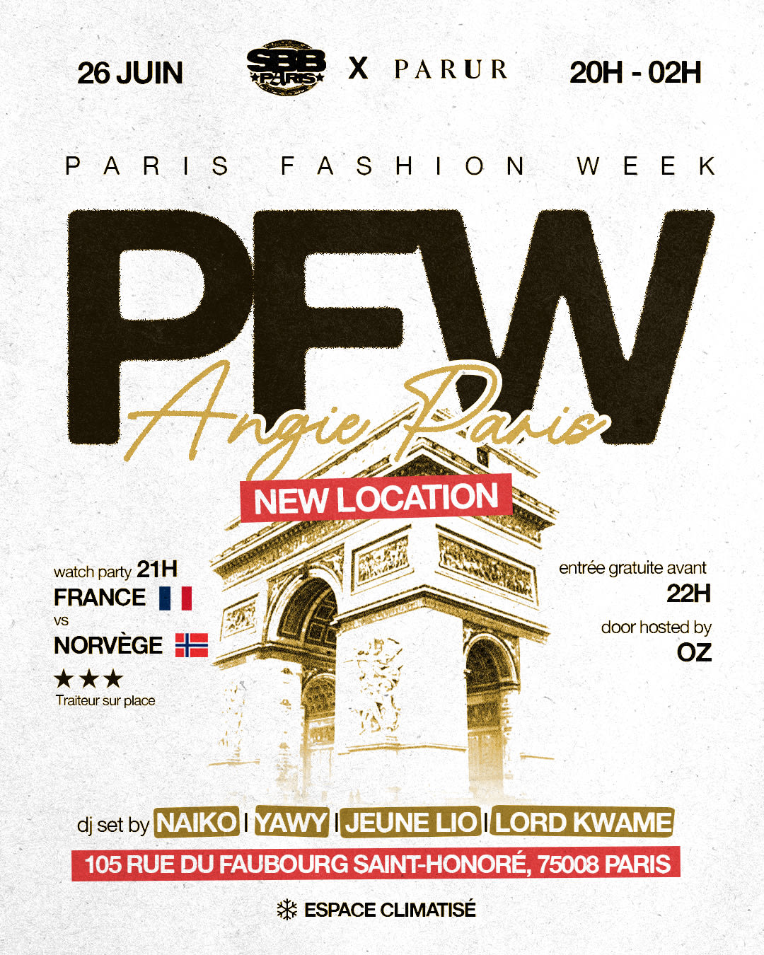 Pfw After Party           Sbb X Parur