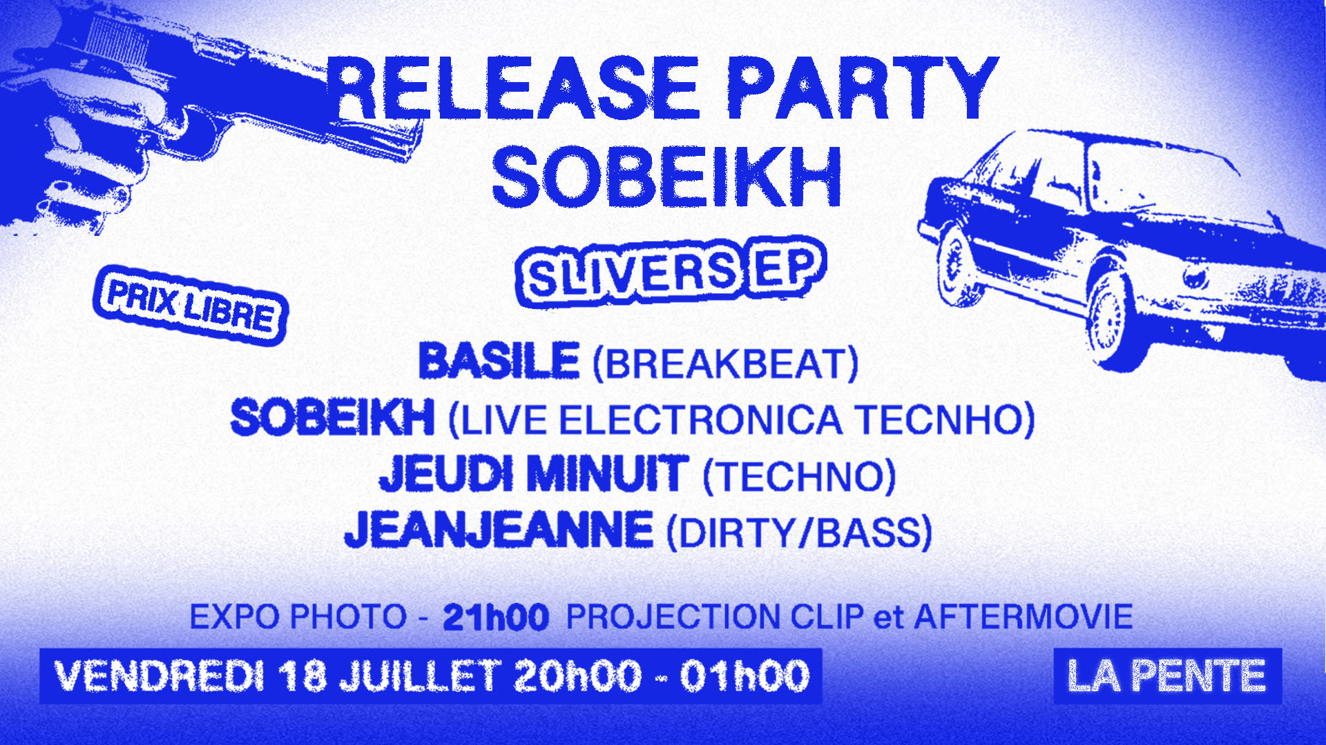 Release Party W/ Sobeikh, Jeudi Minuit, Jeanjeanne & Basile