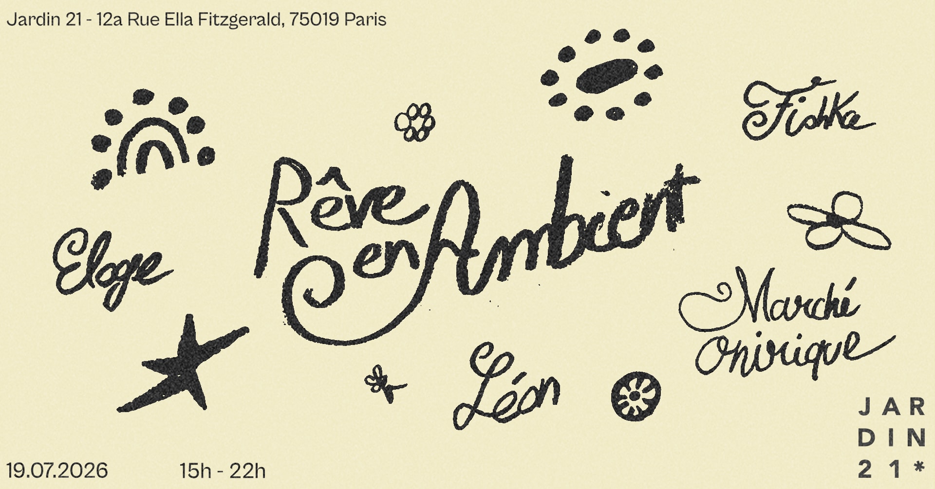 Rêve En Ambient X Jardin21 - Open Air