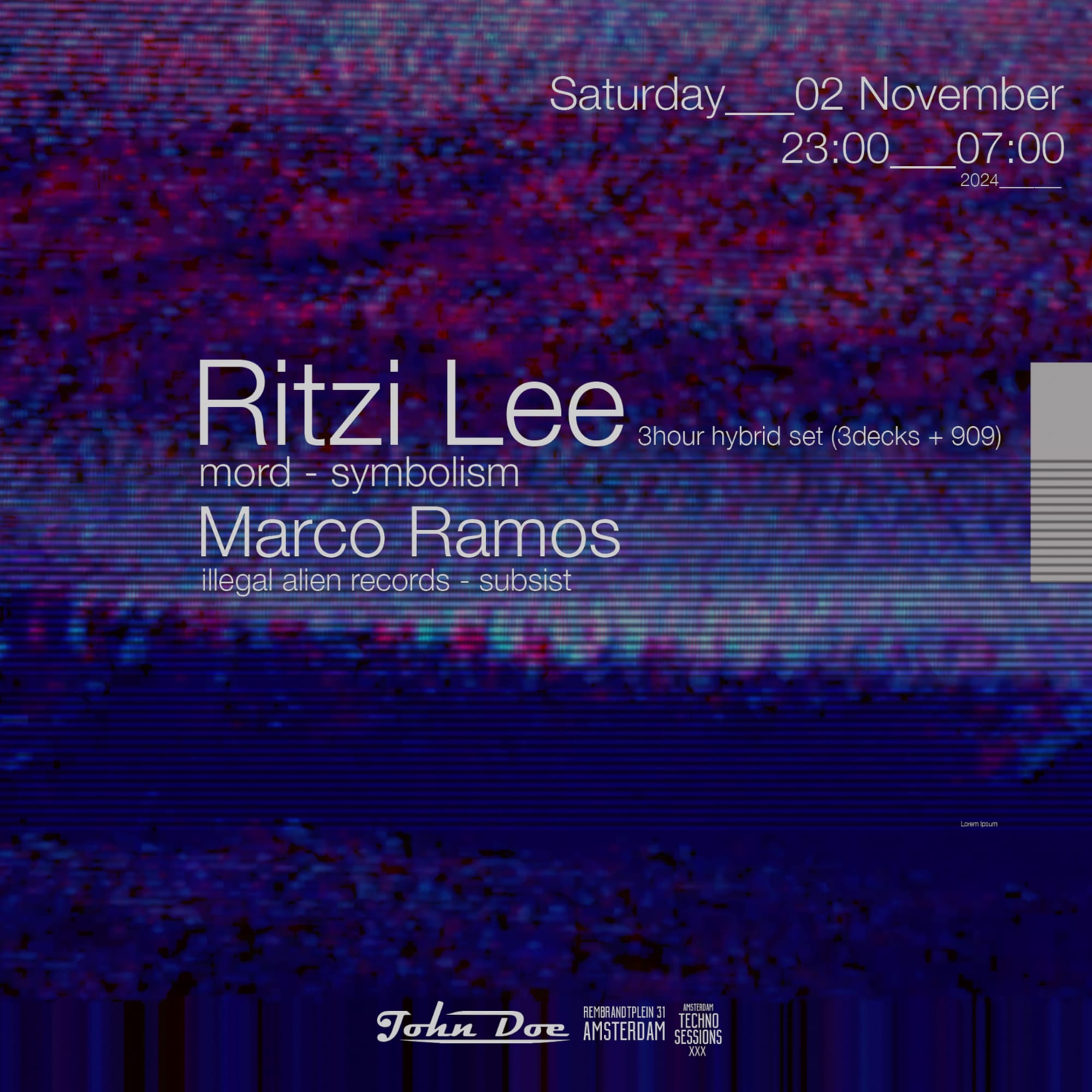 Amsterdam Techno Sessions W/ Ritzi Lee - Hybrid Live!