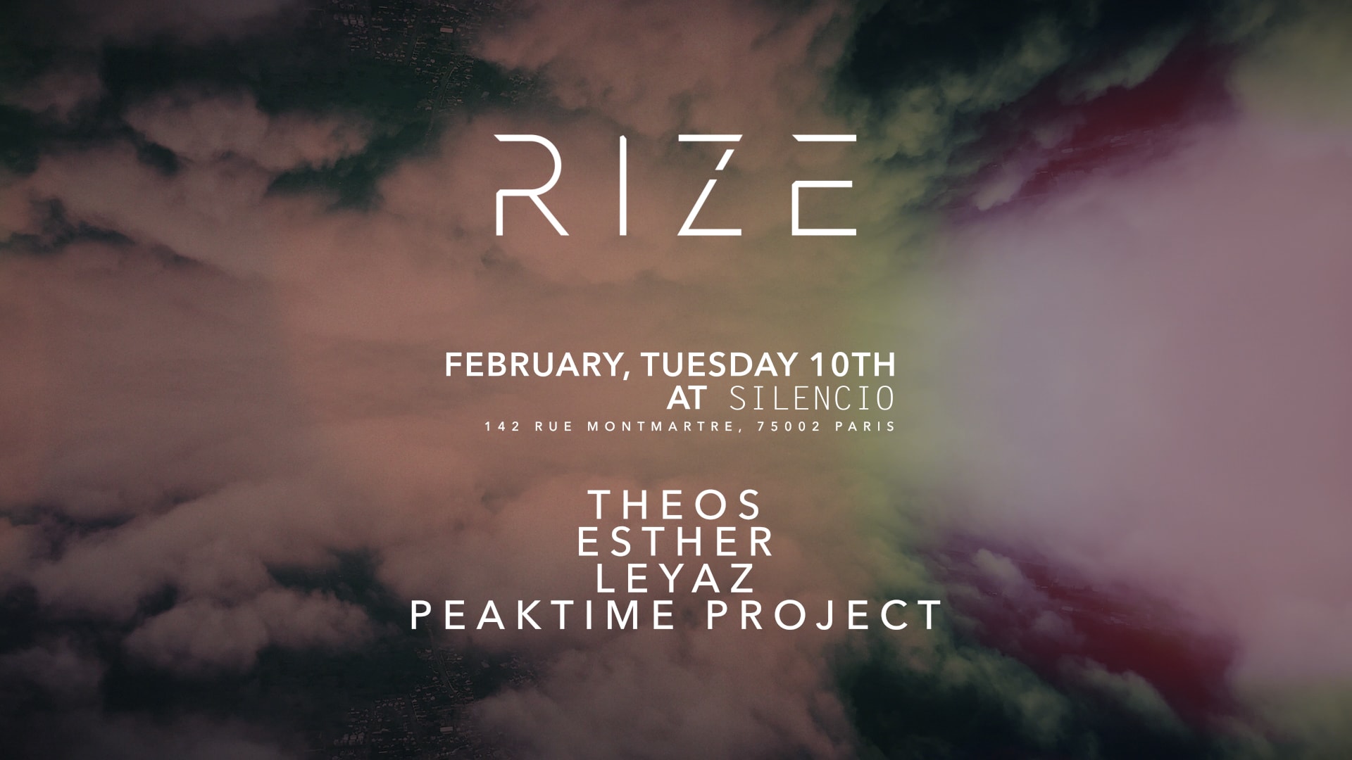 Rize: Theos, Esther, Leyaz, Peaktime Project