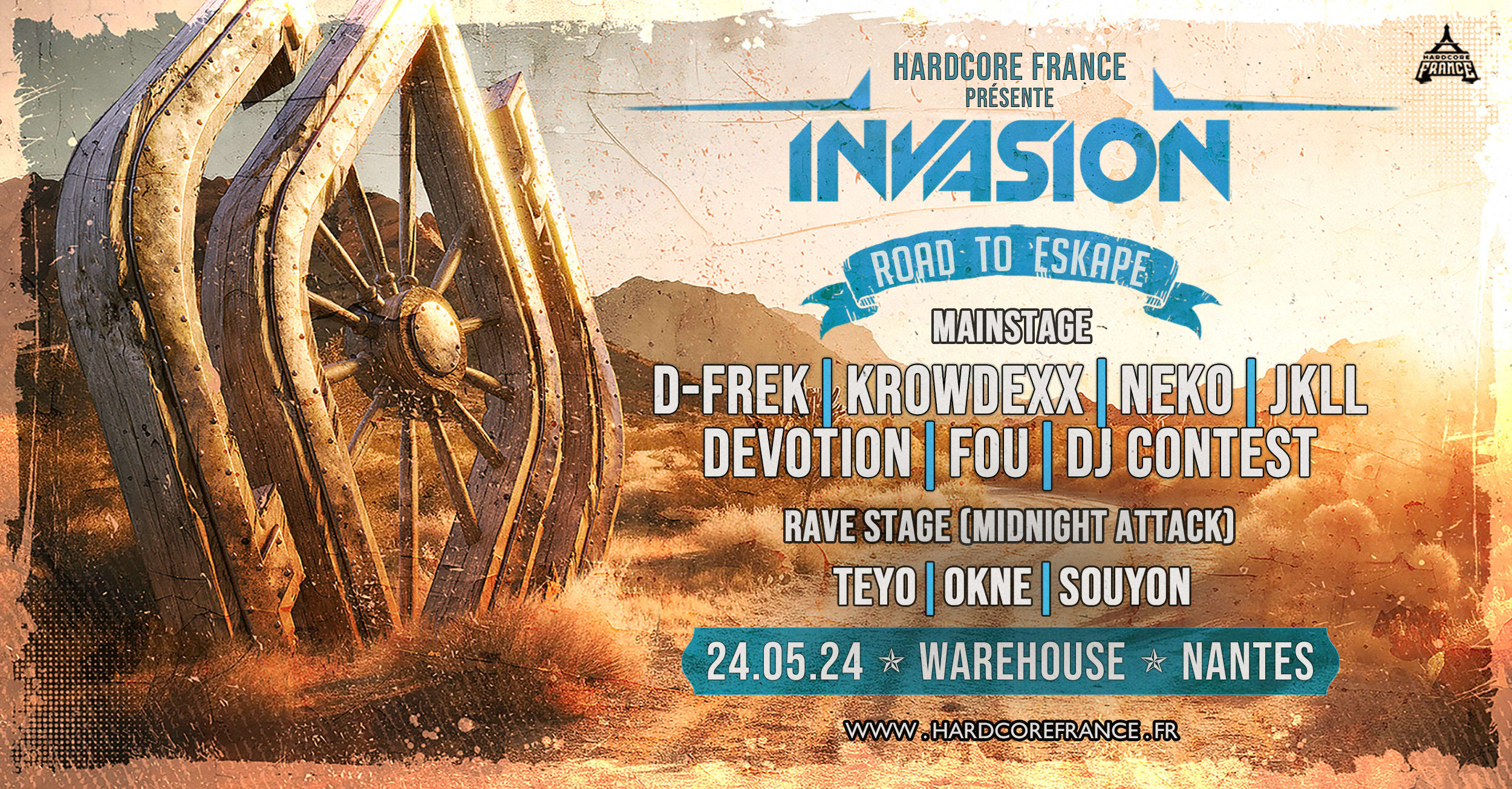 Hardcore France Invasion W/ D-Frek & More - Warehouse Nantes