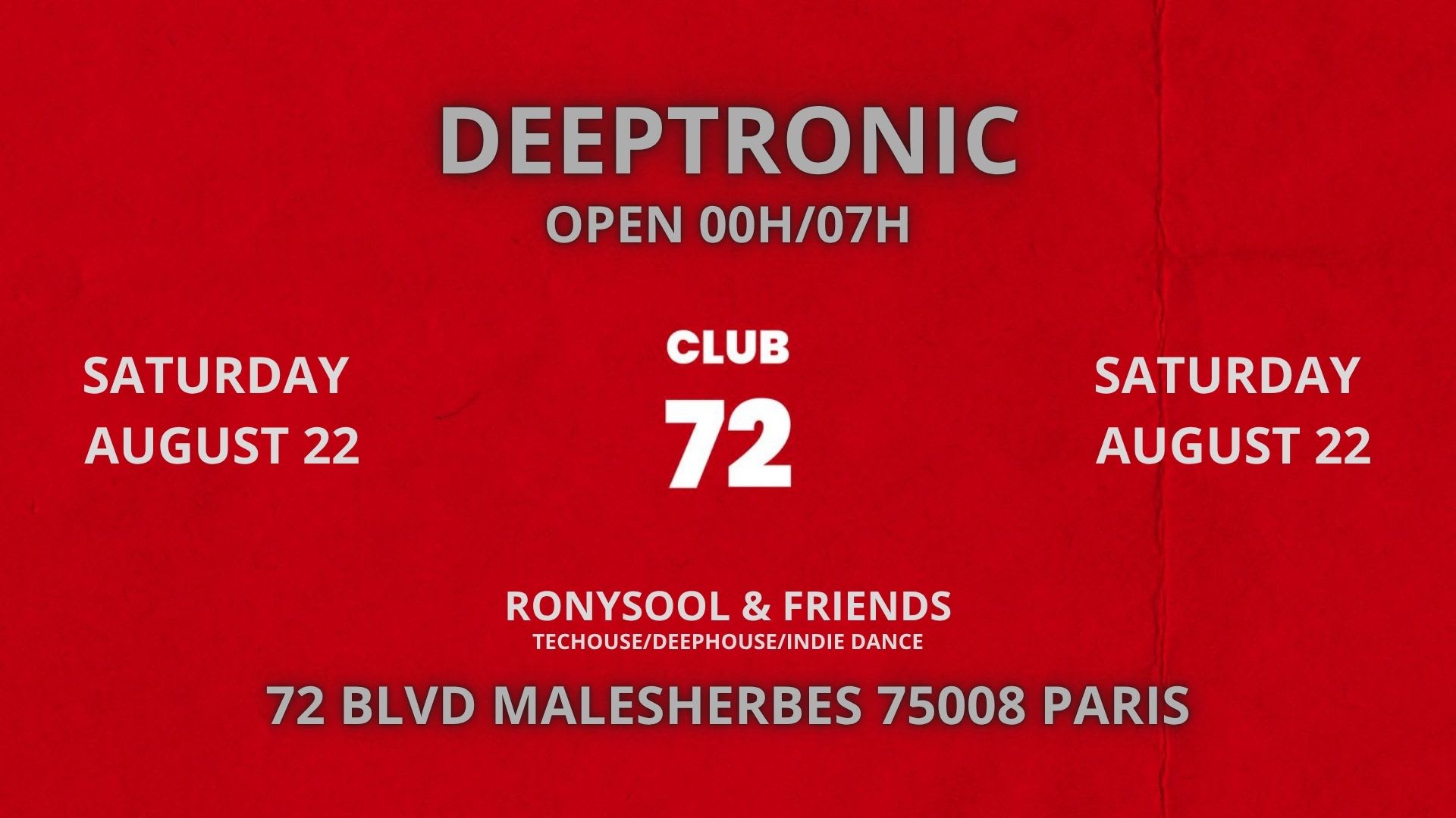 Deeptronic B@Ck_@Club72_Paris8