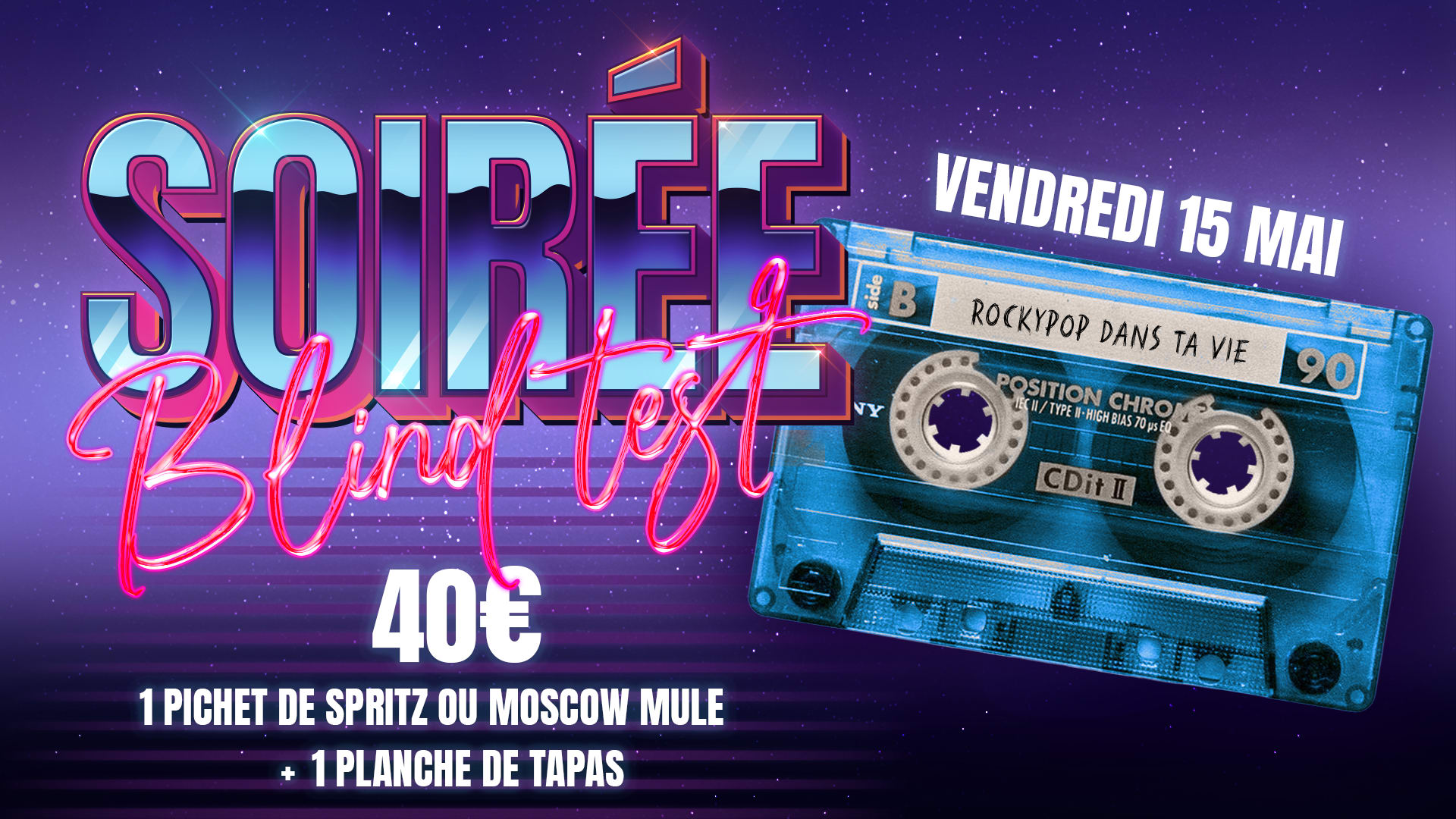 Soirée Blindtest & Dj Set | Rockypop Marseille