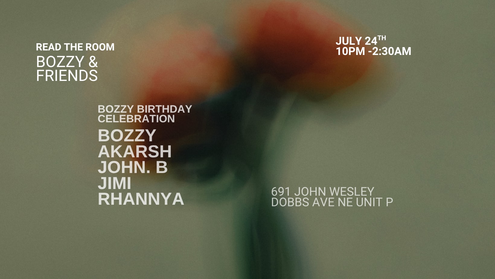 Bozzy & Friends (Bozzy Bday Celebrations)
