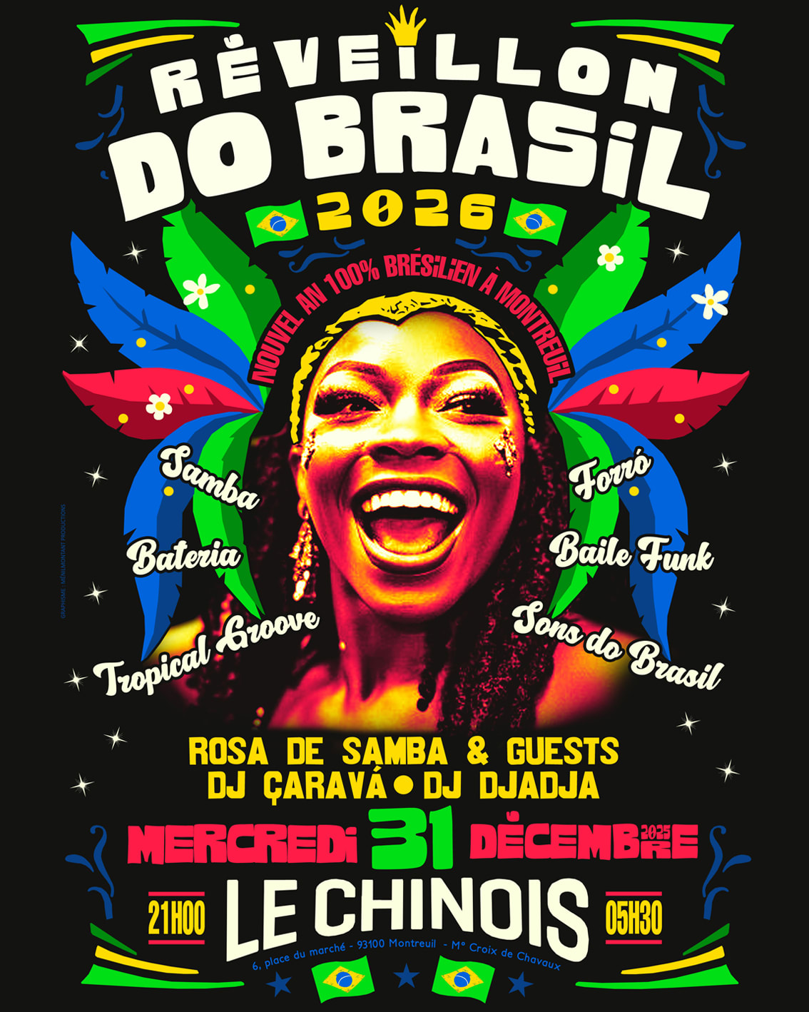 Réveillon Do Brasil Au Chinois Montreuil