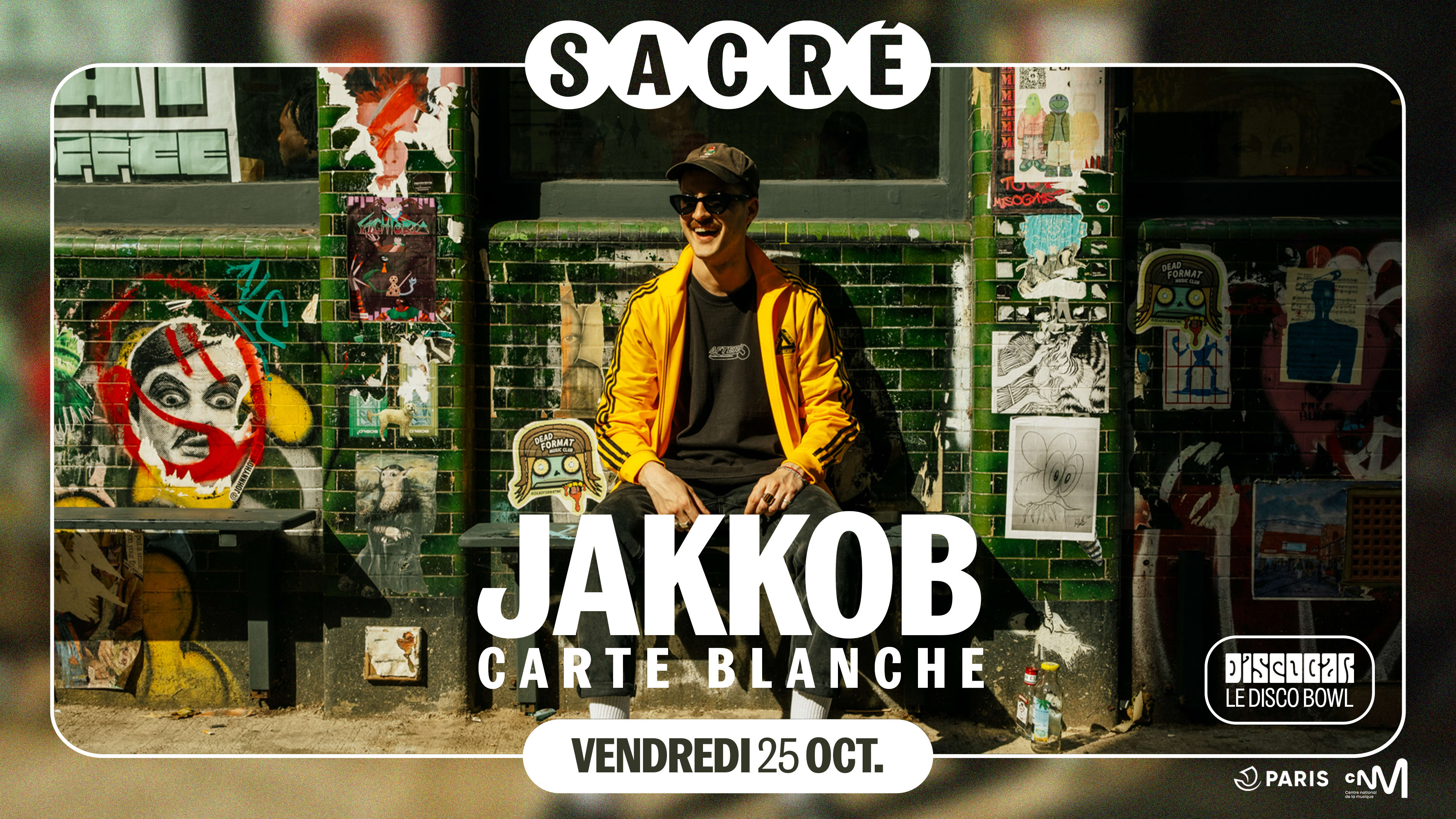 Billets Sur Place Sacré Présente : Carte Blanche Jakkob
