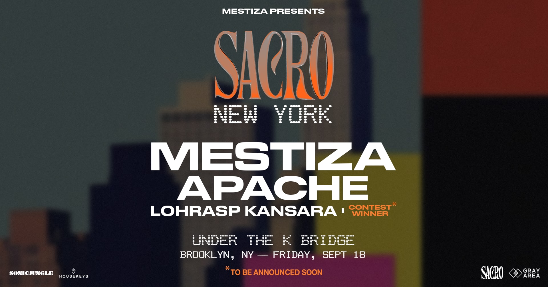 Mestiza Presents: Sacro New York