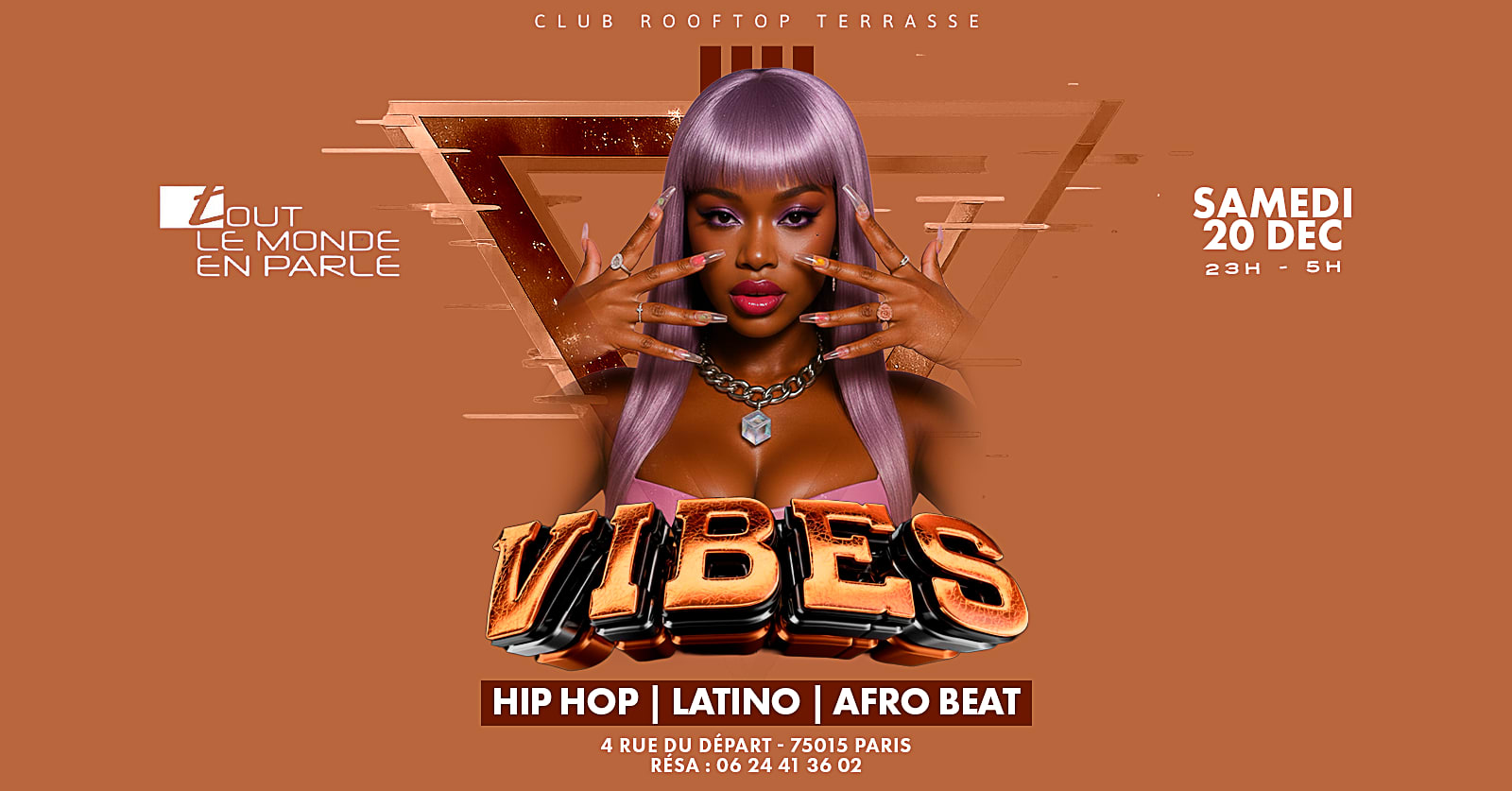 Soiree Vibes Rooftop Club, Hiphop ,Afrobeat , Latino