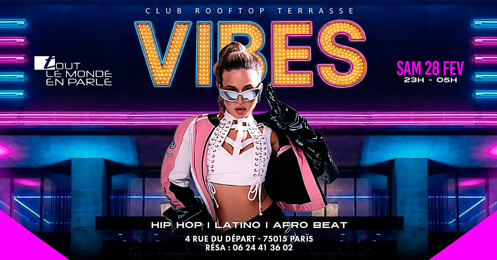 Soiree Vibes /Rooftop / Club / Hiphop/Afrobeat /Latino