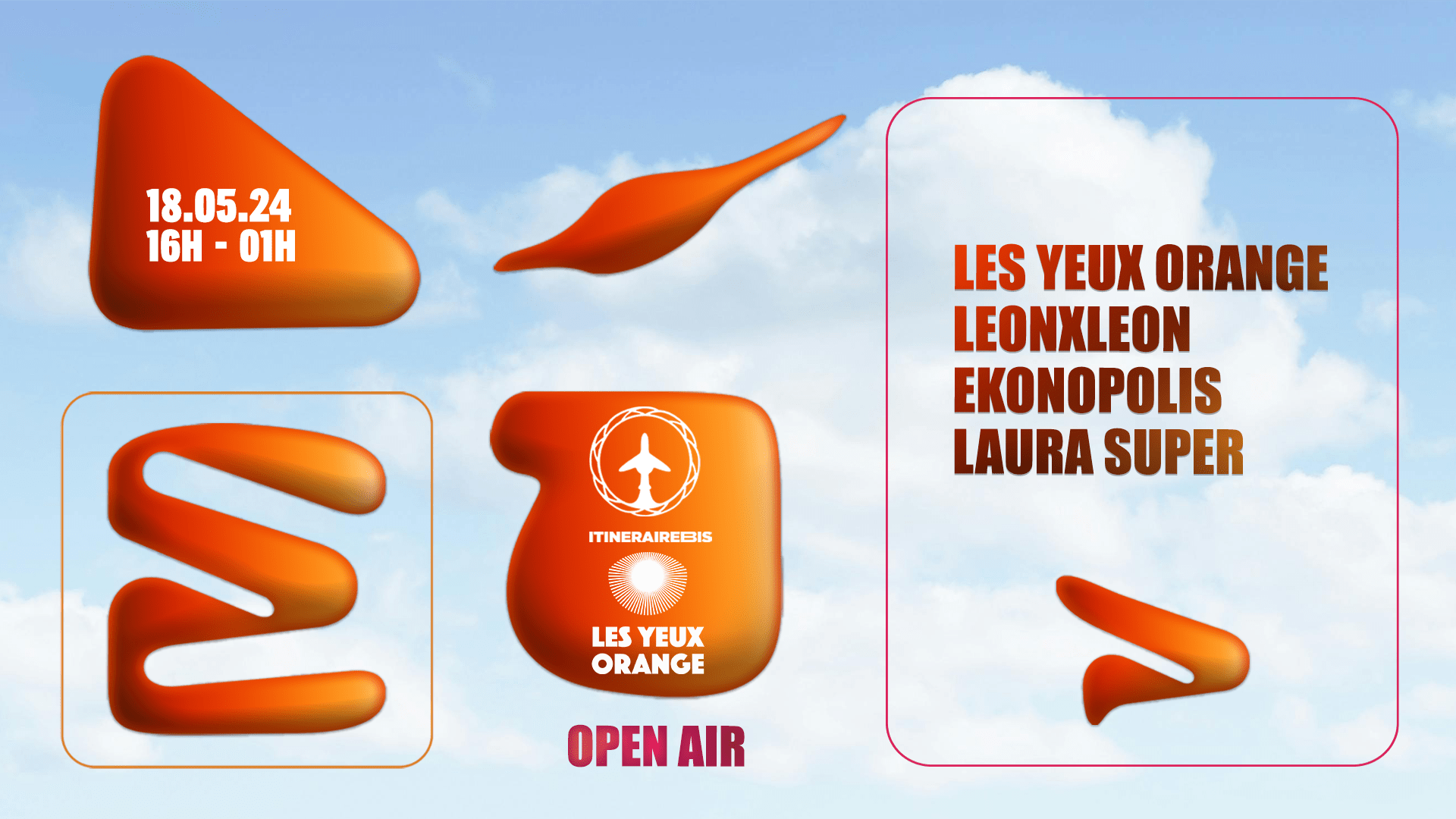 Les Yeux Orange X Itinérairebis : Open Air