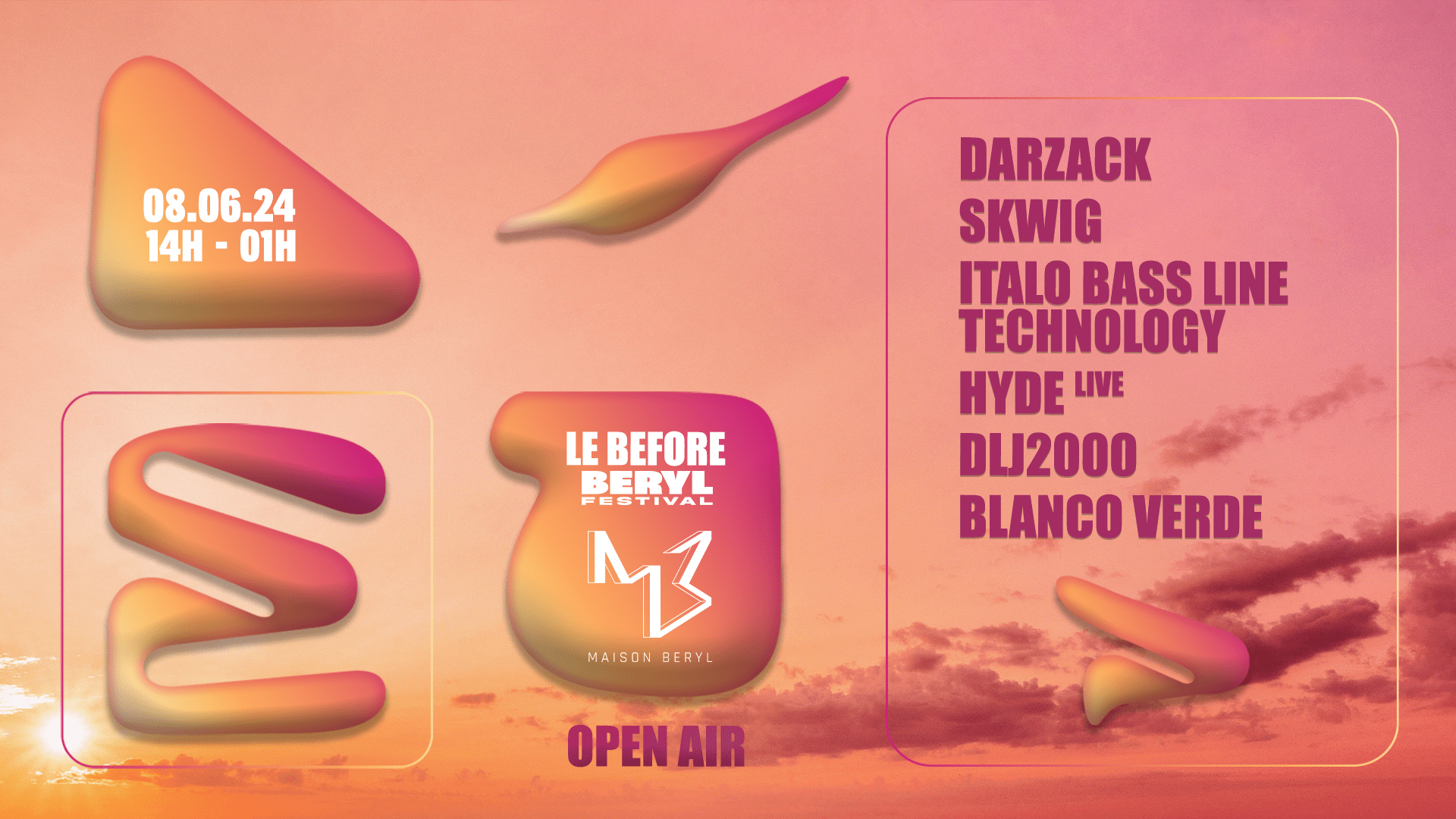 Béryl Festival X Eden : Le Before