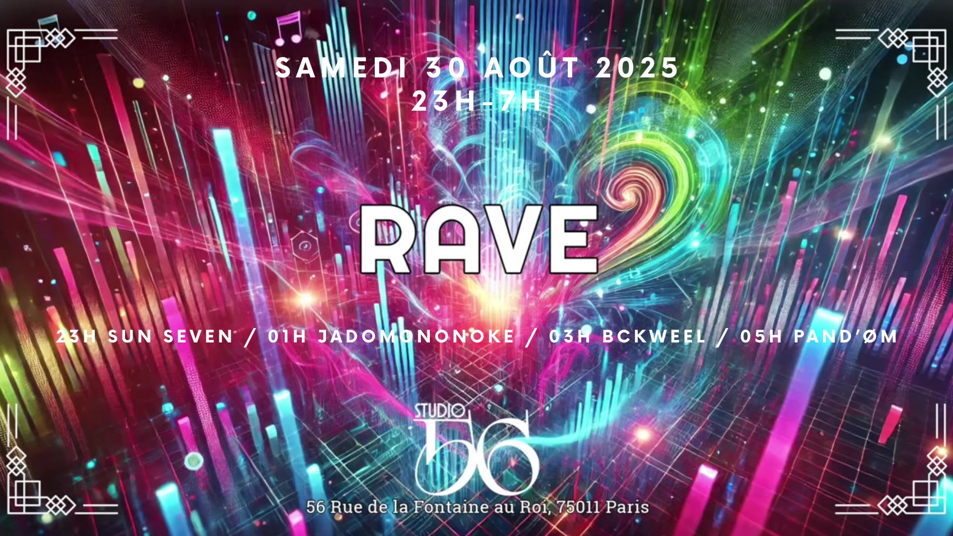 Rave W/ Sun Seven, Jadomononoke, Bckweel & Pand’Øm